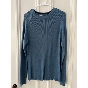 Arizona light blue ribbed cotton blend  sweater M